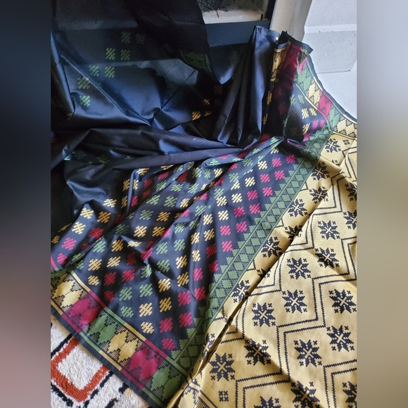 Other - New Women Premium Designer Silk Saree W NEW Blouse Royal Festive Jamdani Insp